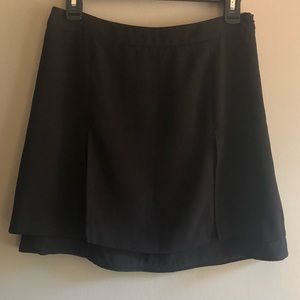 Black mini skirt